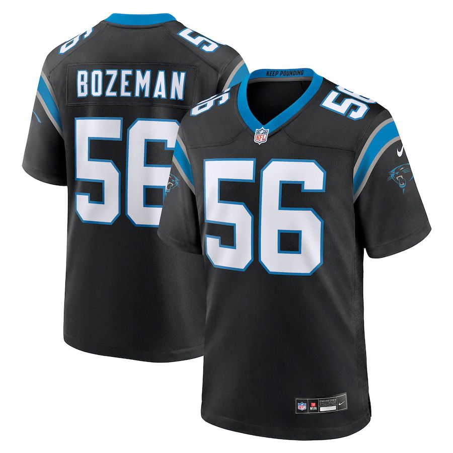 Men Carolina Panthers #56 Bradley Bozeman Nike Black Team Game NFL Jersey